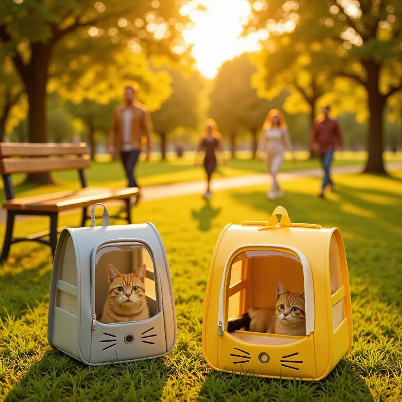 Ryggsäck för katt och hund – transparent rymdkapsel