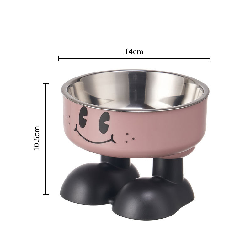 Stor rostfri katt- & hundskål – halkfri med hög kapacitet