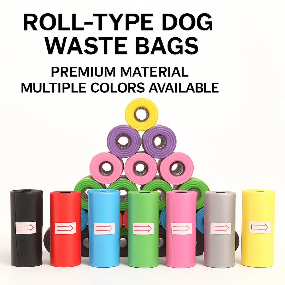 Bajspåsar till hund 30–1500-pack – Välj antal & färg