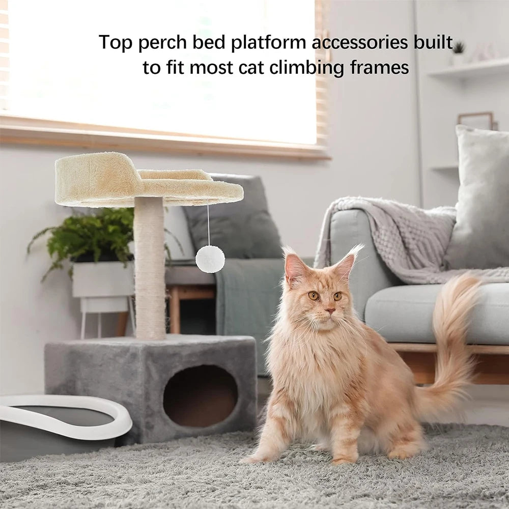 Ersättningsplattform för Kattträd 35cm – Mjuk Plysch & Universalanpassning