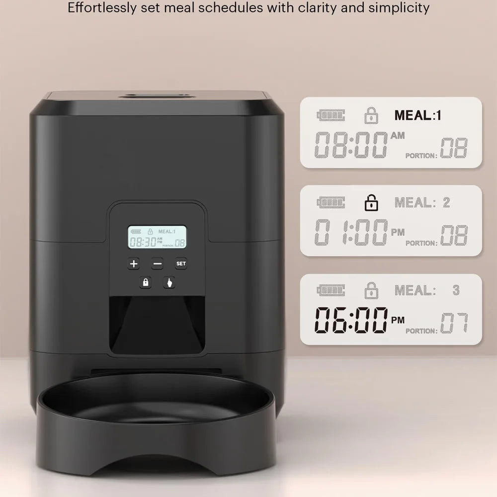 Smart automatisk husdjursmatare med timer – katt och hund