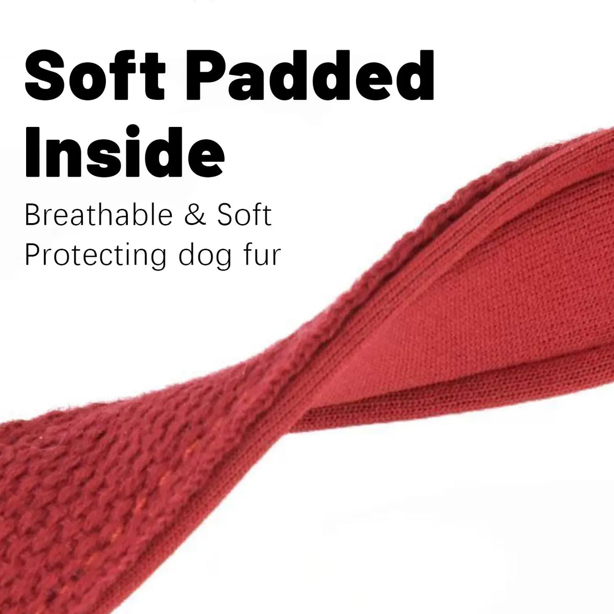 Justerbart hundhalsband med snabbspänne – vadderat polyester