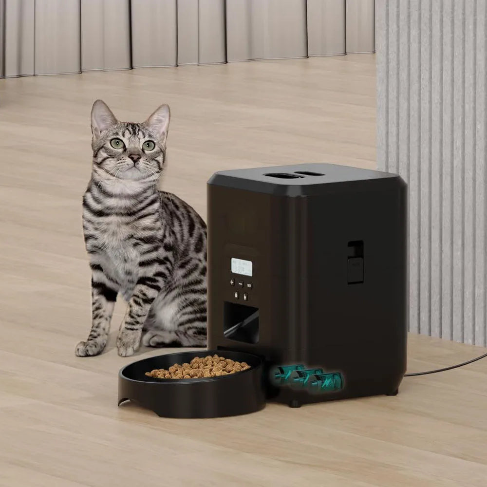 Smart automatisk husdjursmatare med timer – katt och hund
