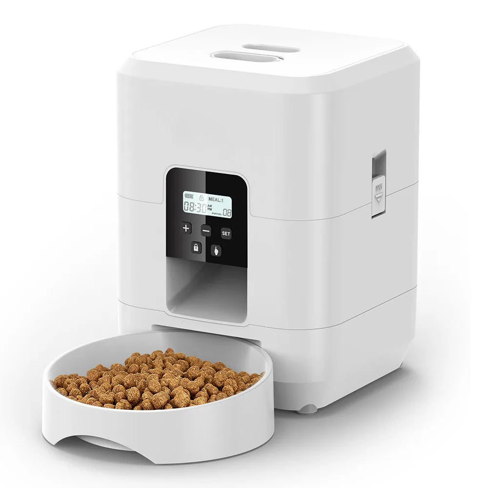 Smart automatisk husdjursmatare med timer – katt och hund