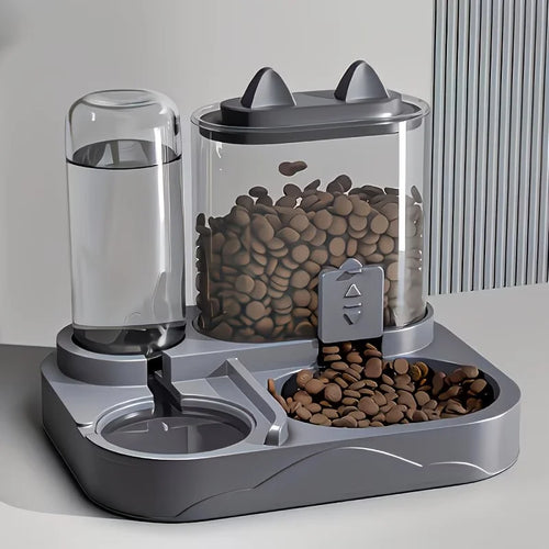 Automatisk matare & vattendispenser för hund och katt – 2-i-1