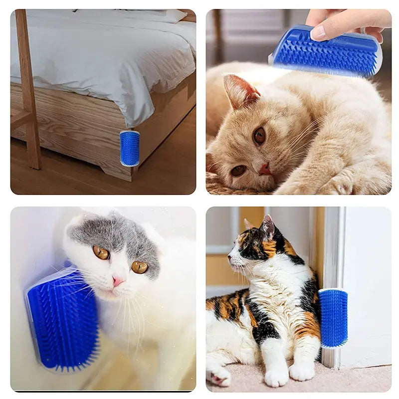 Hörnborste för katt – Massage & Hårborttagning | 4 färger