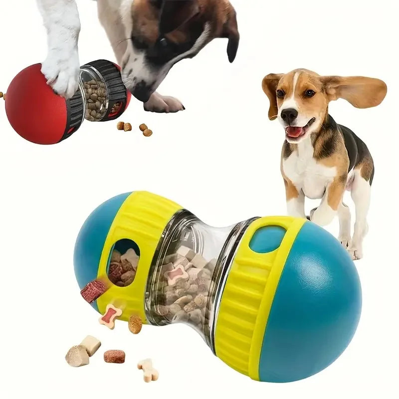 Interaktiv godisdispenser för hund – slow feeder-leksak i plast