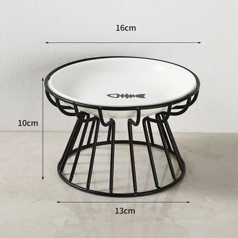 Keramikskål för Katt – Nordisk Design med Hög Fot