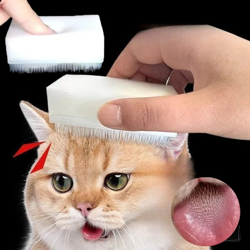 Tungborste för katt – Silikonmassage & tandvård | 1-10-pack
