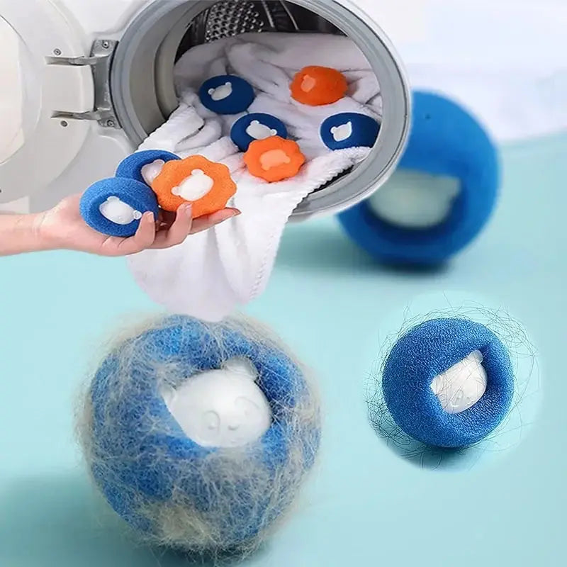 Pälsborttagarboll för tvätt – återanvändbar, 1, 3 eller 5-pack