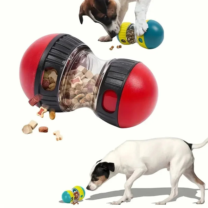 Interaktiv godisdispenser för hund – slow feeder-leksak i plast