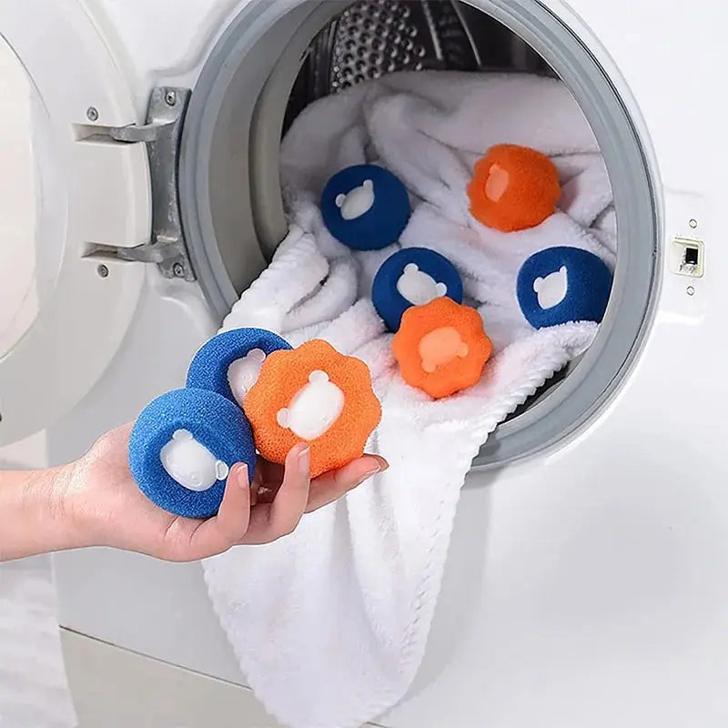 Pälsborttagarboll för tvätt – återanvändbar, 1, 3 eller 5-pack