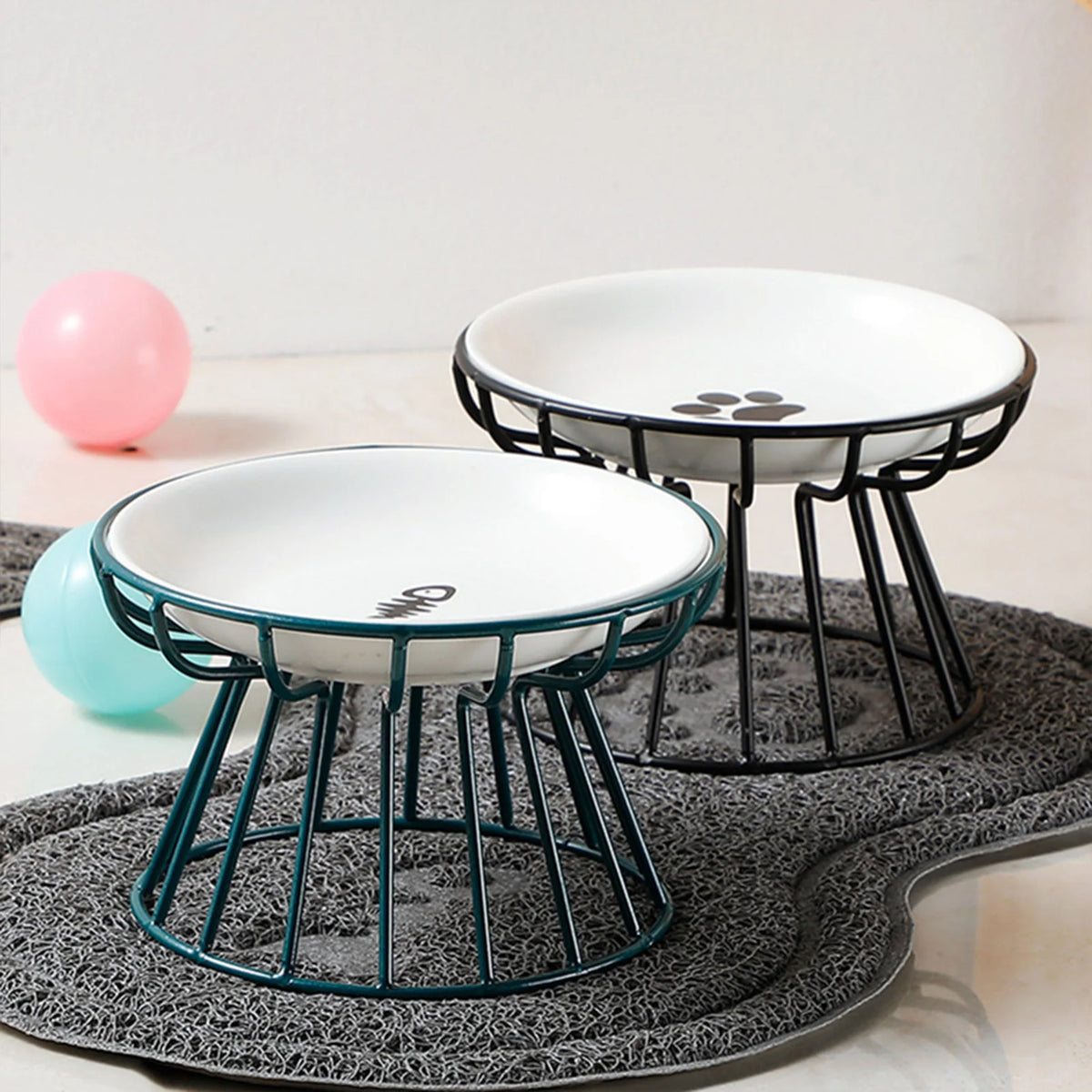 Keramikskål för Katt – Nordisk Design med Hög Fot